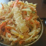 大地のうどん - かきあげうどん＠550円