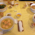 四川料理 桃源郷 - たっぷり食べたい派ランチ　１７８２円　４人分　次にタンメン　【　２０１３年３月　】