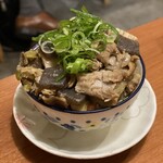 大衆スタンド きもと - もつ塩煮込み