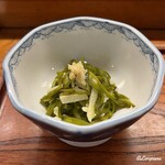江戸寿司 - 和布蕪と山芋のネバネバなつきだし