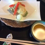 和彩くどう - 揚物　舌平目変わり揚げ天出仕上げ