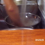 天庵 - 手早く研ぐように締めてますねえ！！でもとても丁寧です。