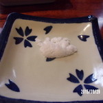 天庵 - 藻塩かなあ？仄かにに甘いような？柔らかい味の塩です。