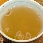 363432671 - やき鳥 宮川 ＠茅場町 やきとり丼と一緒に出される2杯目の鳥スープ