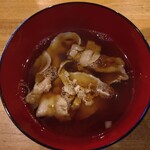 讃岐うどん いそや - 肉汁。