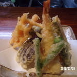 天庵 - 天麩羅は海老と野菜が７種類