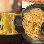 よしふじ - 麺リフト / ぶっかけおろしにつゆかけて