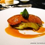 ホテル日航東京 - 2015.03　フォアグラのロースト 春キャベツ添え（河合シェフ）