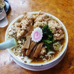 かし亀 - 唐揚げラーメン1300円