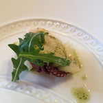 RISTORANTE REGA - タコとバセリのマリネ ジェノベーゼソース