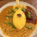 スパイス食堂 ニッキ - 追加のパクチー乗せ