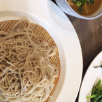 匠の手もみ蕎麦と健康野菜のかき揚げ にこあん - 