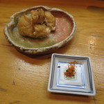 日本橋橘町　都寿司 - 本ミル貝の舌焼き、七味で2