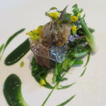 ル・ジュー・ドゥ・ラシエット  - 鰆（ホワイトバルサミコのジュレシート）