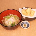 【“初夏”限定】鯛の昆布〆天と冷やし鯛だしうどん