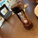 ドトール珈琲農園 - 砂時計の砂が落ち切れば飲み頃サイン