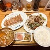 元祖仙台ひとくち餃子 あずま - レバニラ餃子定食　1208円