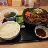 焼きたてのかるび - 鉄板カルビ定食