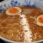 橋龍 - かけ中華ネギ抜き＋トッピング味玉アップ