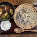 蕎麦処 十六代 - 料理写真:かも南蛮　十割蕎麦　大盛