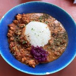 TOKYO NODE CAFE - ２種盛りスパイスカレー　1400円
