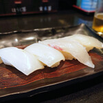 にぎり 長次郎 - 料理写真:剣先いか、鯛