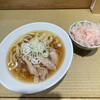 親鶏中華そば 綾川 - 冷やし親鶏中華そば&本わさび小丼