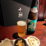 越後一会 十郎 - お通し 550円＋ゼロイチ 430円