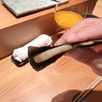 鮨 つぼみ - 平貝　磯辺巻き