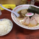 白河中華そば - 中華そば ライス 味玉