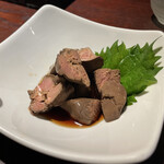 越後一会 十郎 - 白レバーの醤油漬け。