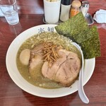 楽観 - 料理写真:特製塩らーめん ¥1,090-（特製パール）つけ麺用平打ち麺変更