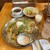 スパイスボックス - 料理写真:食べてる途中の写真、セット全品を一枚にしたかったんで。着皿時は、もっと大盛りでした。