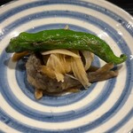 富小路 やま岸 - 稚鮎、鷹峯とうがらし