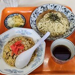 山忠 - 小ざる中華＋小チャーハン　950円