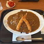 日乃屋カレー - 料理写真:エビフライカレー(大盛、トンカツ)