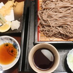 藍屋 - 料理写真:せいろそば+活き〆一本穴子天
