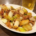 中華食堂 楽 - 肉ねぎ炒め800円