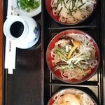 寿々喜 - ３色ソバ。蕎麦湯付き。￥1,000