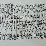 ひろ丸 - 焼き鳥メニュー３回目の訪問で新しくテーブル席にメニュー登場