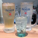 立ち呑み正屋 - メガ角ハイボール、メガ翠ソーダ、翠ソーダ