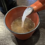 つる亀庵 - 蕎麦湯
