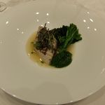 ボウ・デパール青山倶楽部 - 鮮魚のスナッケ 菜の花のピュレとブイヨン