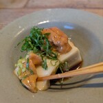 浅草 更科天狐 - 胡麻豆腐は強い弾力
