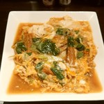 やすき - 穴子の玉子とじ、ビールにあう～！