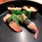 王将寿し - 赤貝　ウニ