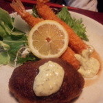 美味しんぼ - ハンバーグとエビフライ