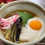 初駒 - 冷しとろろ蕎麦に卵黄