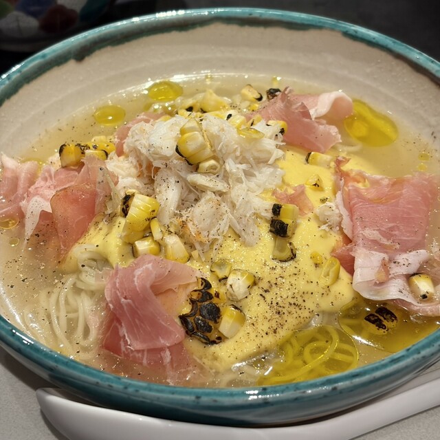 とうもろこし×ずわい蟹orゴルゴンゾーラ』by あいっこ♡ : Ramen 翡翠