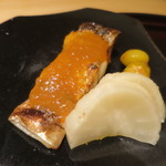 鮨 田なべ - 太刀魚の柚子味噌焼き